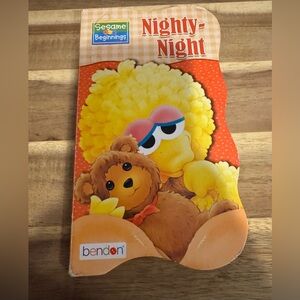 Sesame Street Board Book: Sesame Beginnings Nighty-Night Big Bird Babies Sleep
